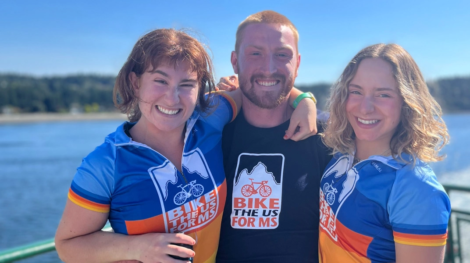 Bike the US for MS Route Leaders enjoying a sunny day on the Pacific Coast Bike Route.