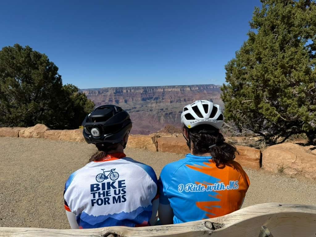 Rider jerseys on the Grand Canyon Bike Route
